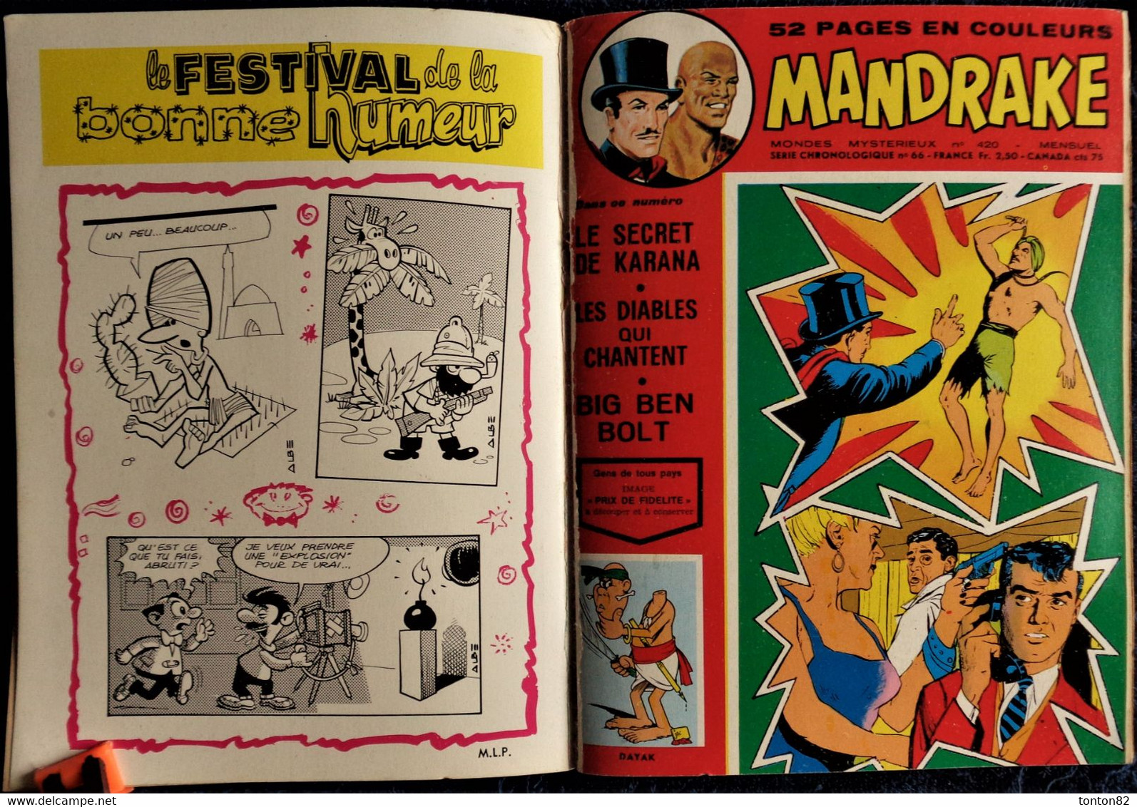 MANDRAKE - Album N° 51 - ( 419 - 420 ) - ( 1974 ) . - Mandrake
