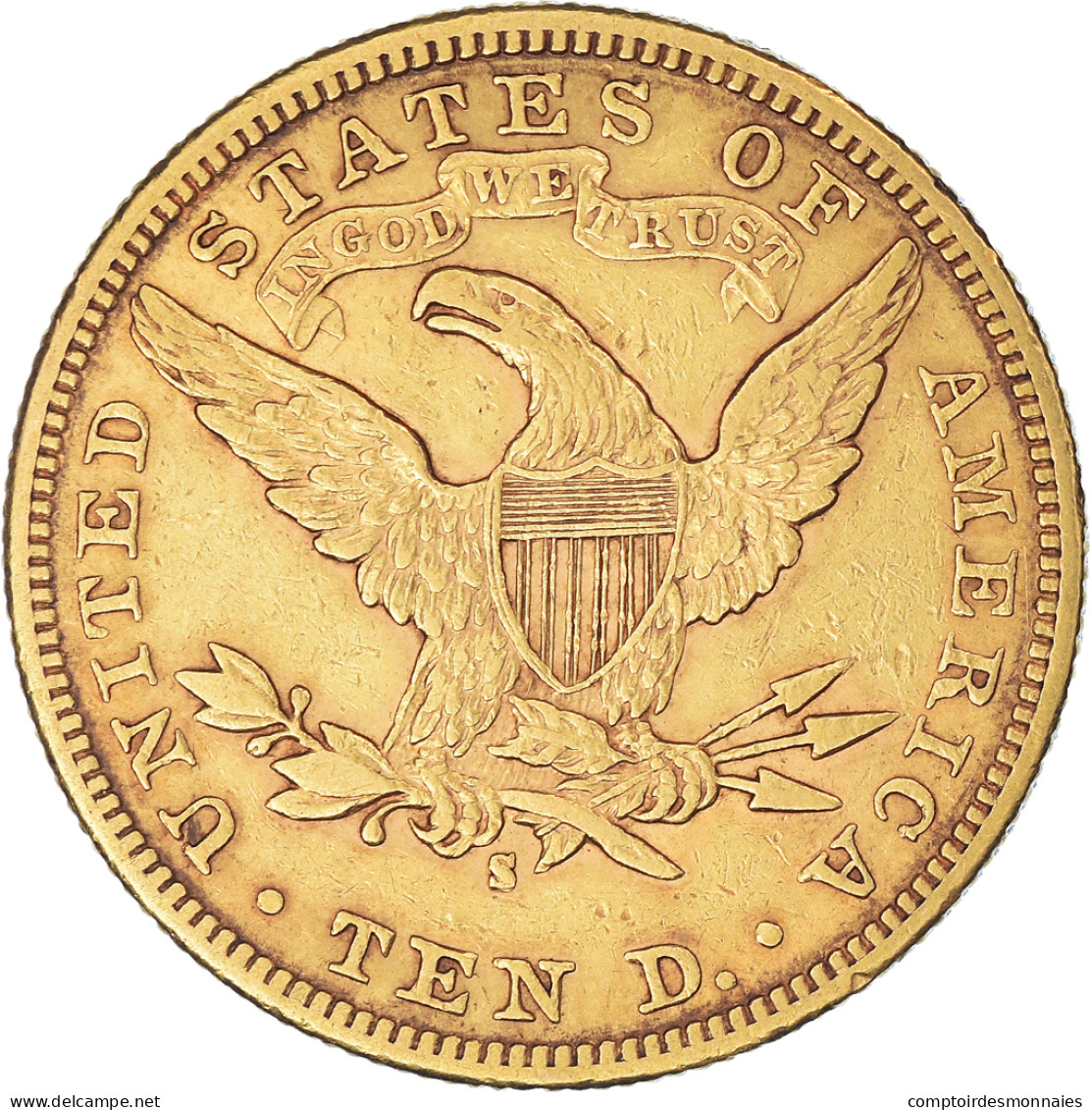 Monnaie, États-Unis, Coronet Head, $10, Eagle, 1886, San Francisco, TTB, Or - 10$ - Eagles - 1866-1907: Coronet Head (Tête Couronnée)