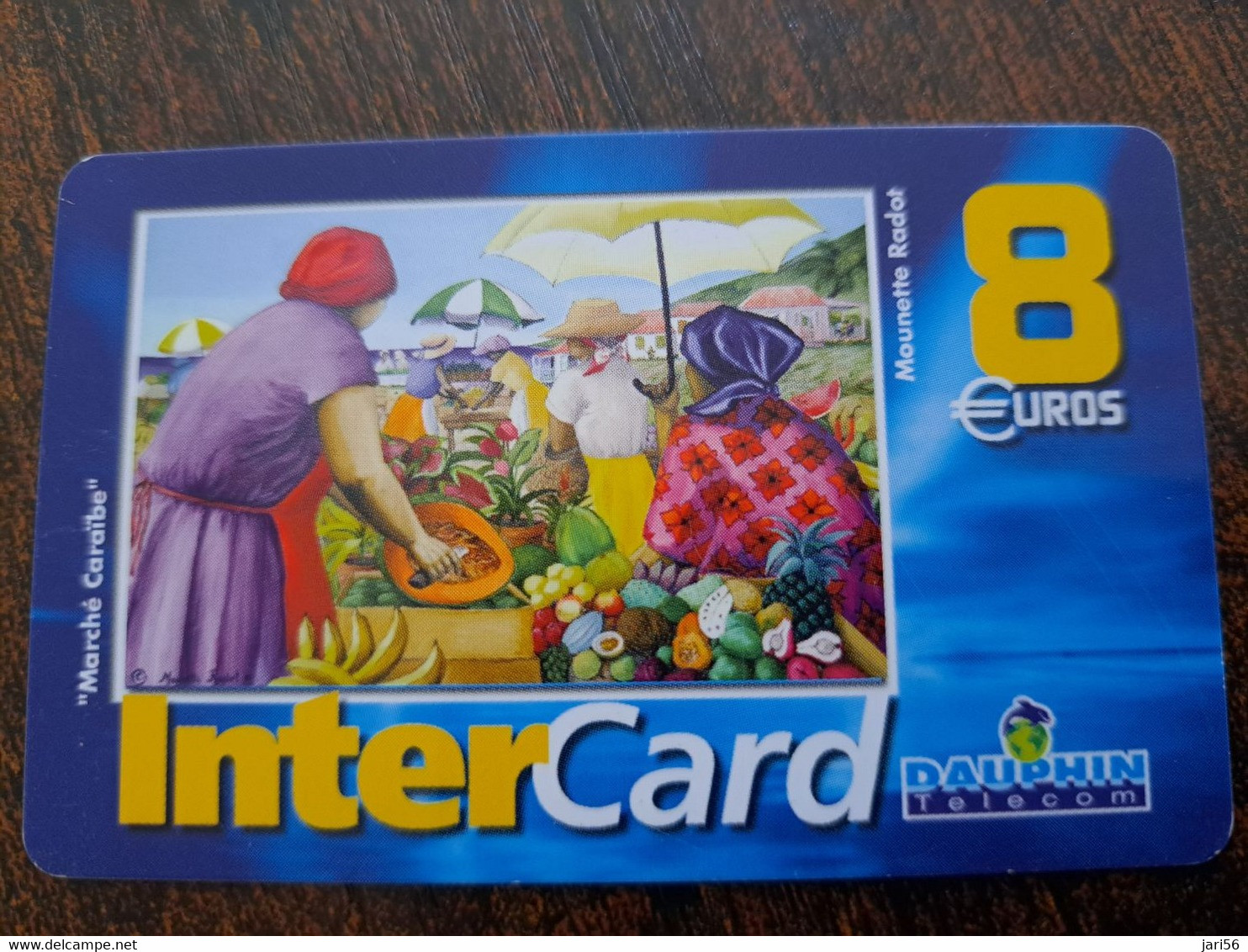 ST MARTIN  INTERCARD MARKET      8 EURO /   INTER 50/ USED  CARD    ** 10177 ** - Antille (Francesi)