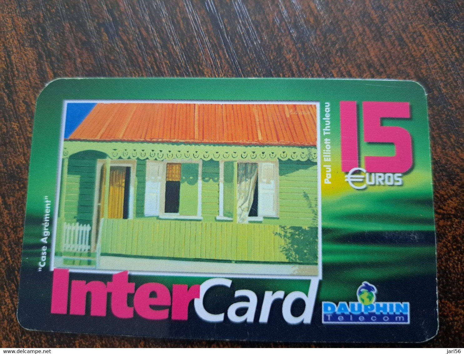 ST MARTIN  INTERCARD  / CASE AGREEMENT     15 EURO /   INTER 54/ USED  CARD    ** 10181 ** - Antille (Francesi)