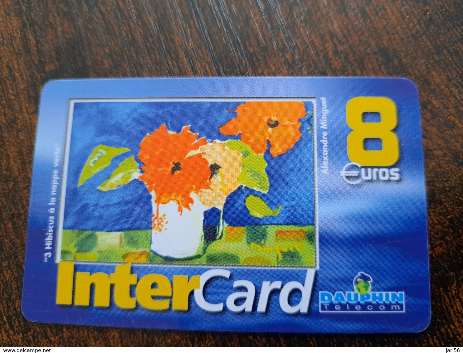 ST MARTIN  INTERCARD  / FLOWERS     8 EURO /   INTER 84/ USED  CARD    ** 10183 ** - Antilles (Françaises)