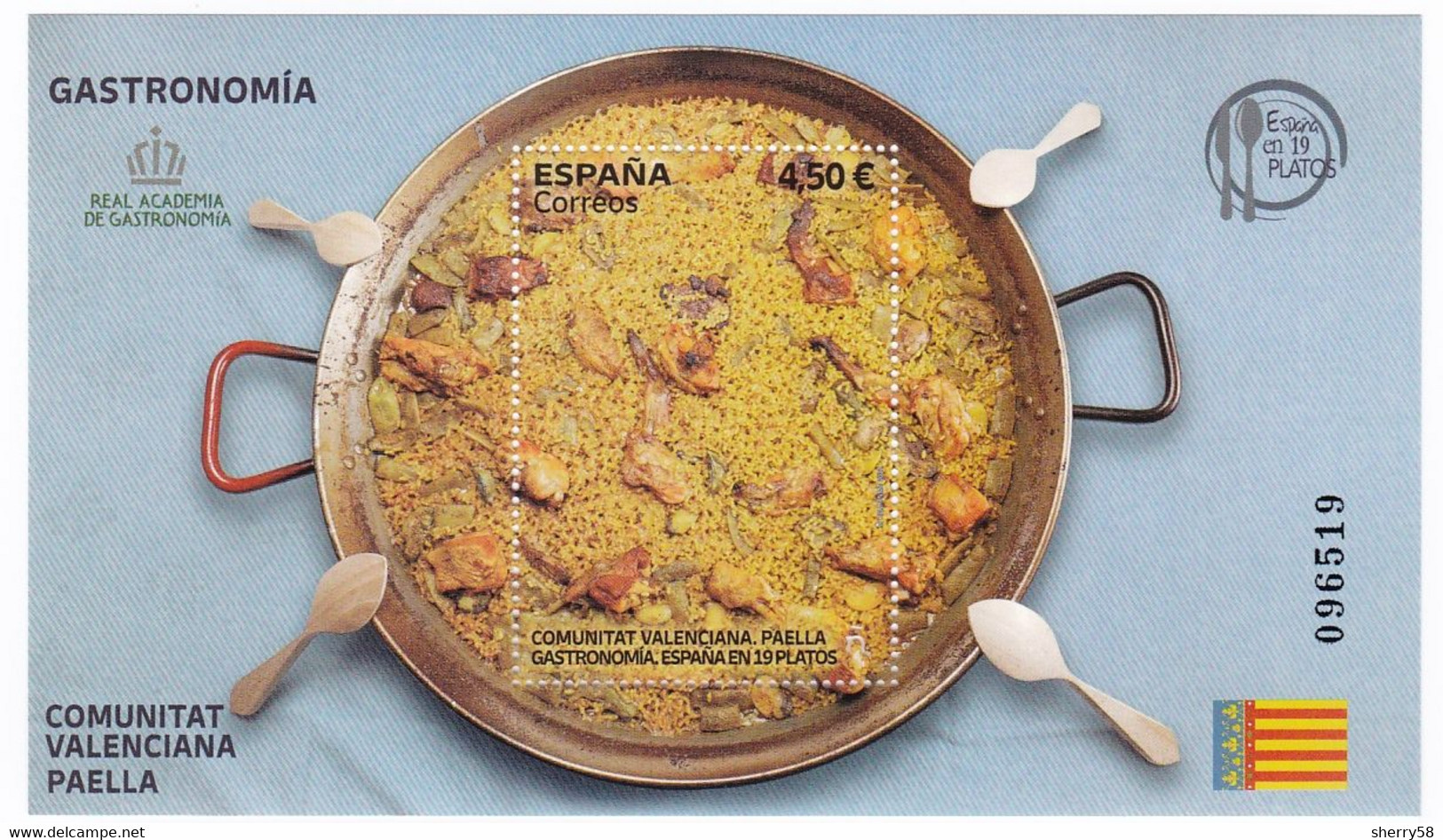 2022-ED. 5584 H.B.Gastronomía España En 19 Platos. Comunitat Valenciana, Paella- NUEVO - Blocs & Hojas