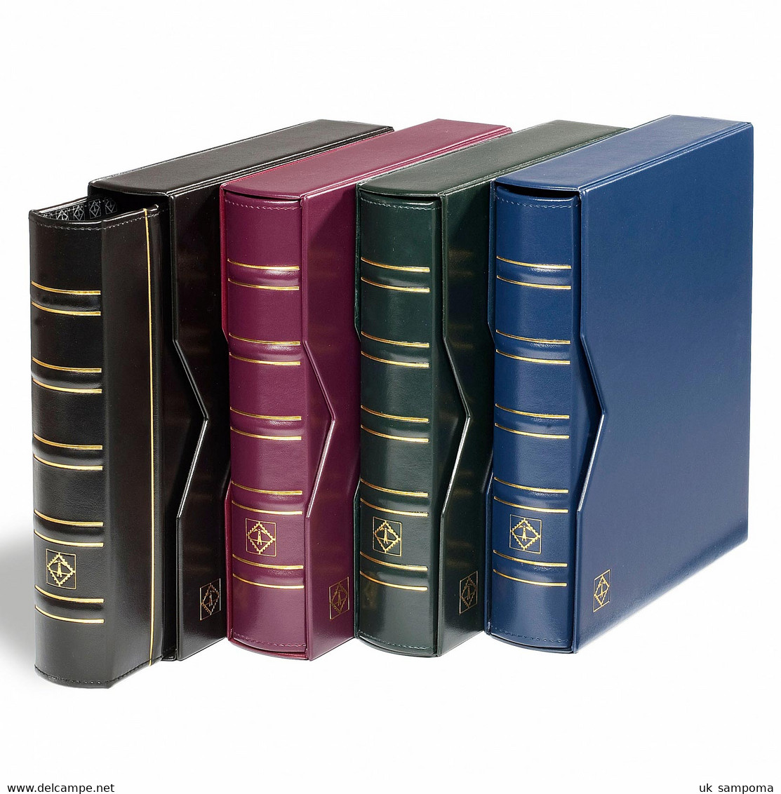 Ringbinder OPTIMA, In Classic Design Incl. Slipcase, Black - Groot Formaat, Zwarte Pagina