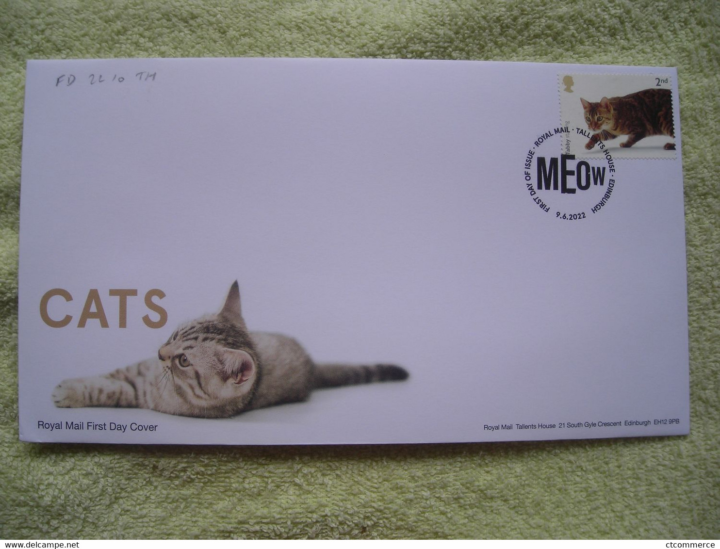 FDC Cats Chats, Tabby Staring, Traque - 2021-... Em. Décimales