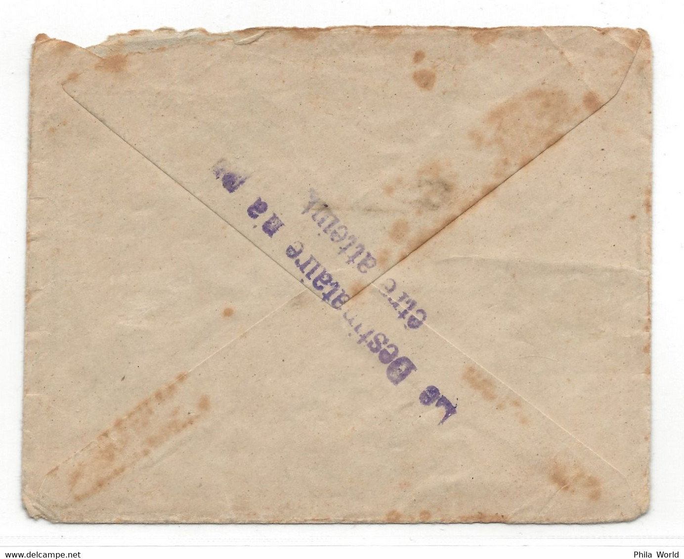 WW1 LAC Ou VILLERS - DOUBS - 1916 Lettre En Franchise Militaire Pour Secteur Postal 109 Destinataire N'a Pu être Atteint - 1. Weltkrieg 1914-1918