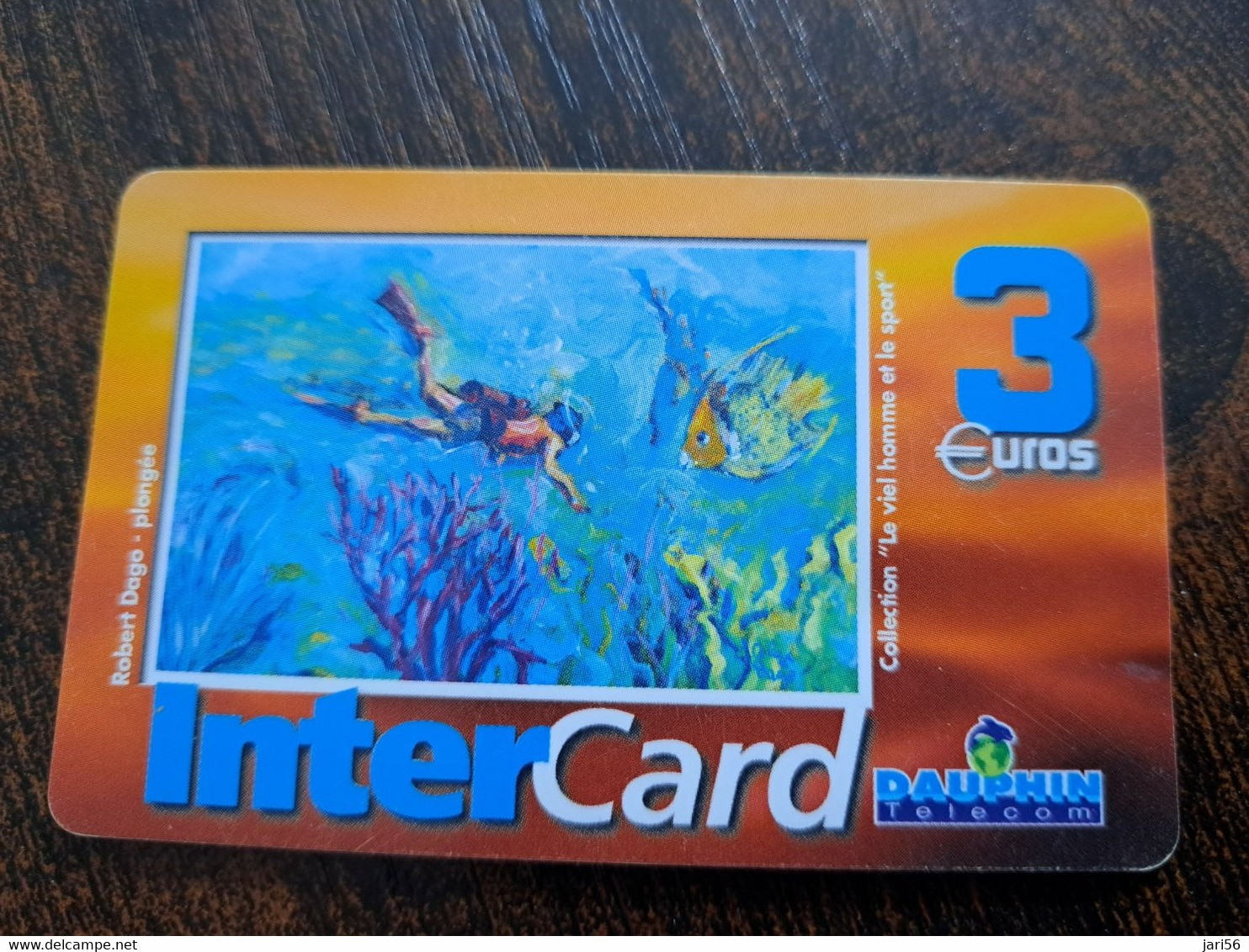 ST MARTIN  INTERCARD  / ROBERT DAGO - PLANGEE          3  EURO /   INTER 128 / USED  CARD    ** 10203 ** - Antillen (Frans)