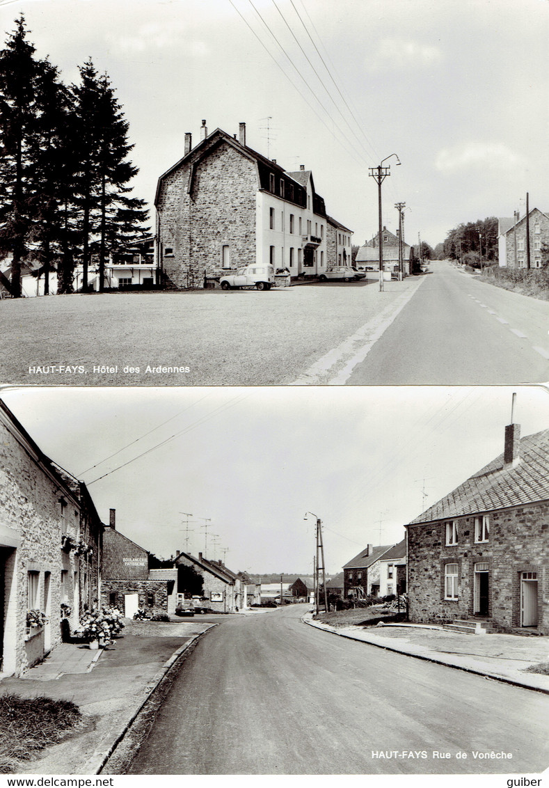 Haut Fays Hotel Des Ardennes  Rue De Voneche  2 Cartes - Daverdisse