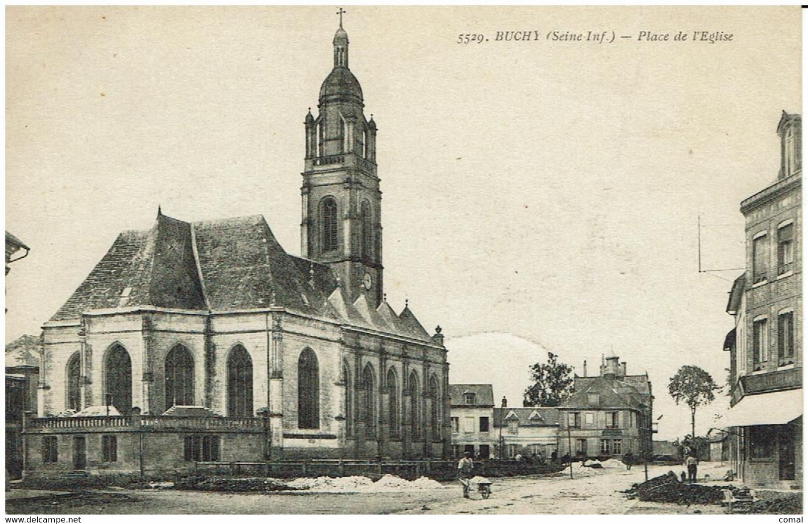 Cc - CPA - 76 - BUCHY - Place De L'Eglise - - Buchy