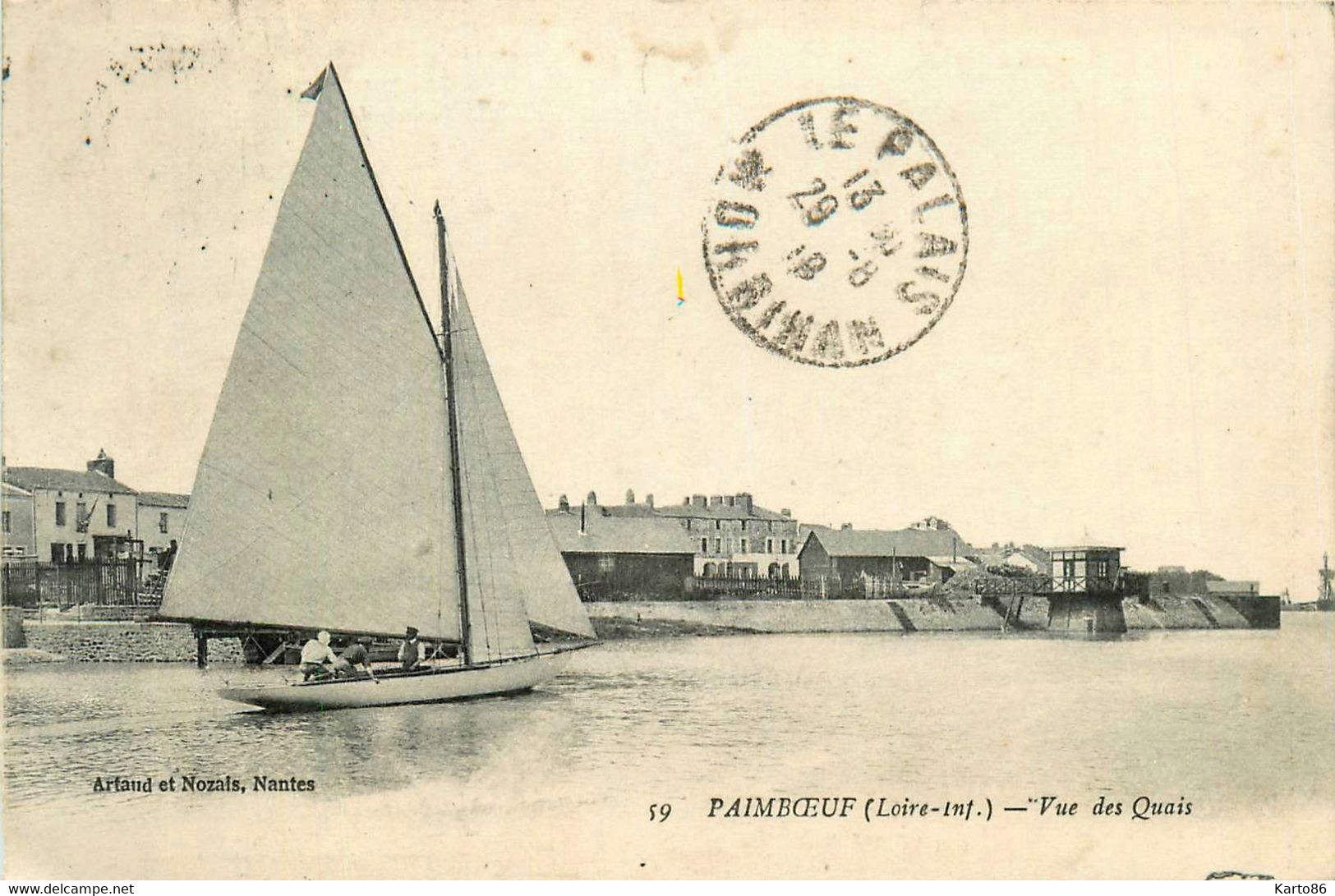 Paimboeuf * Vue Des Quais * Bateau Voilier - Paimboeuf