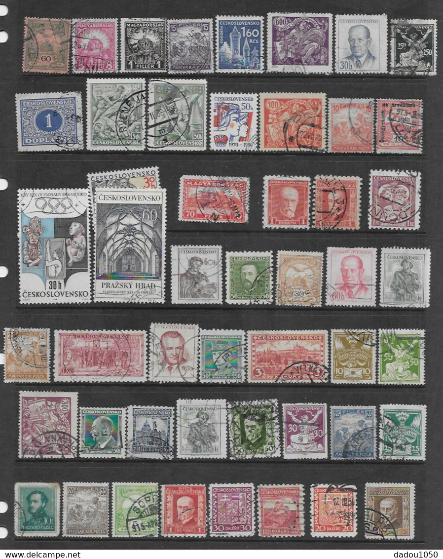 Ceskoslovensko Lot 50 Timbres - Collections, Lots & Séries