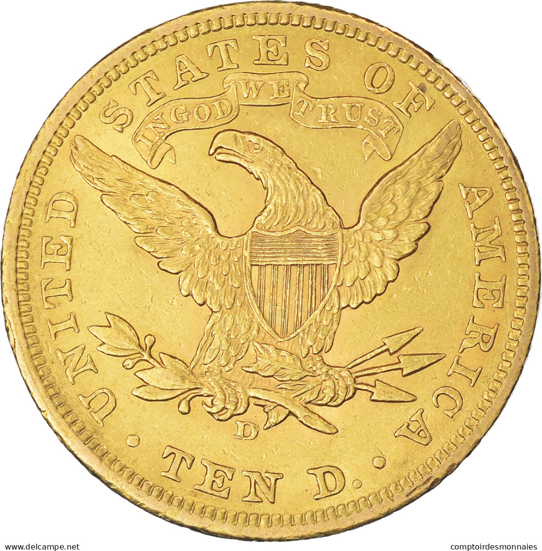 Monnaie, États-Unis, Coronet Head, $10, Eagle, 1906, U.S. Mint, Denver, TTB+ - 10$ - Eagles - 1866-1907: Coronet Head