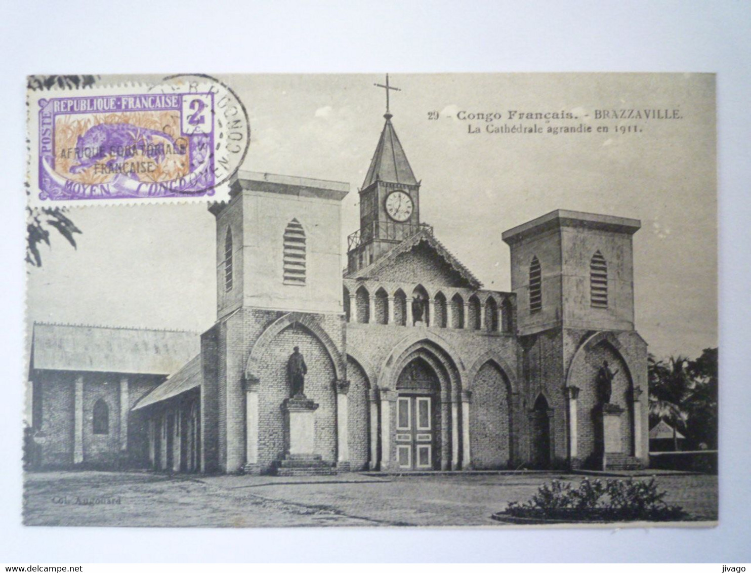 2022 - 3032  CONGO  BRAZZAVILLE  :  La Cathédrale Agrandie En 1911   XXX - Brazzaville