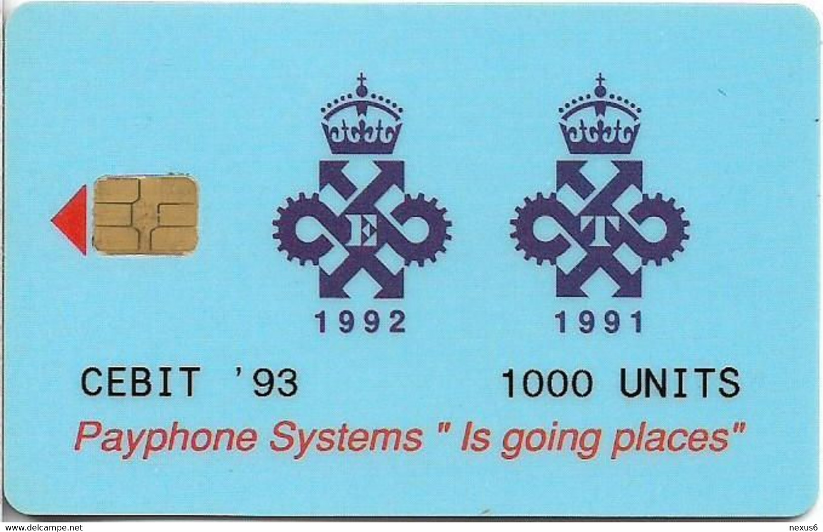 UK - GPT Queens Award - Cebit '93, Hannover Expo, 1000Units, Mint - [ 8] Firmeneigene Ausgaben