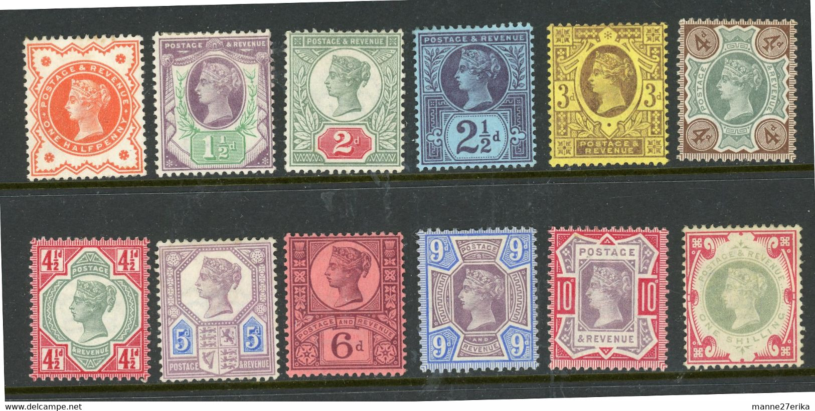 Great Britain 1887 MH Jubilee Issue - Neufs