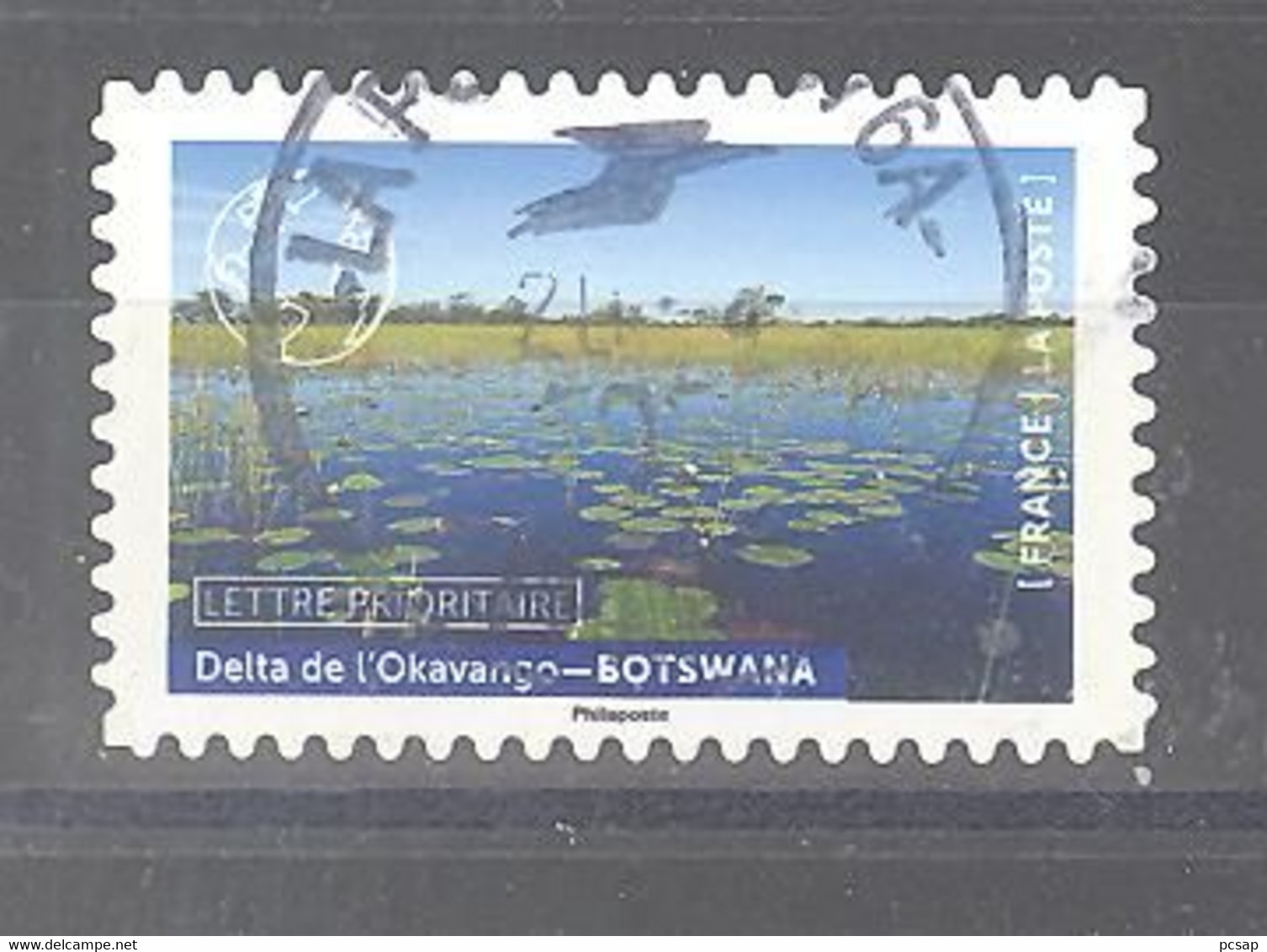 France Autoadhésif Oblitéré N°2089,(Notre Planète Bleue - Delta De L'Okavango - Botswana ) (cachet Rond) - Usati