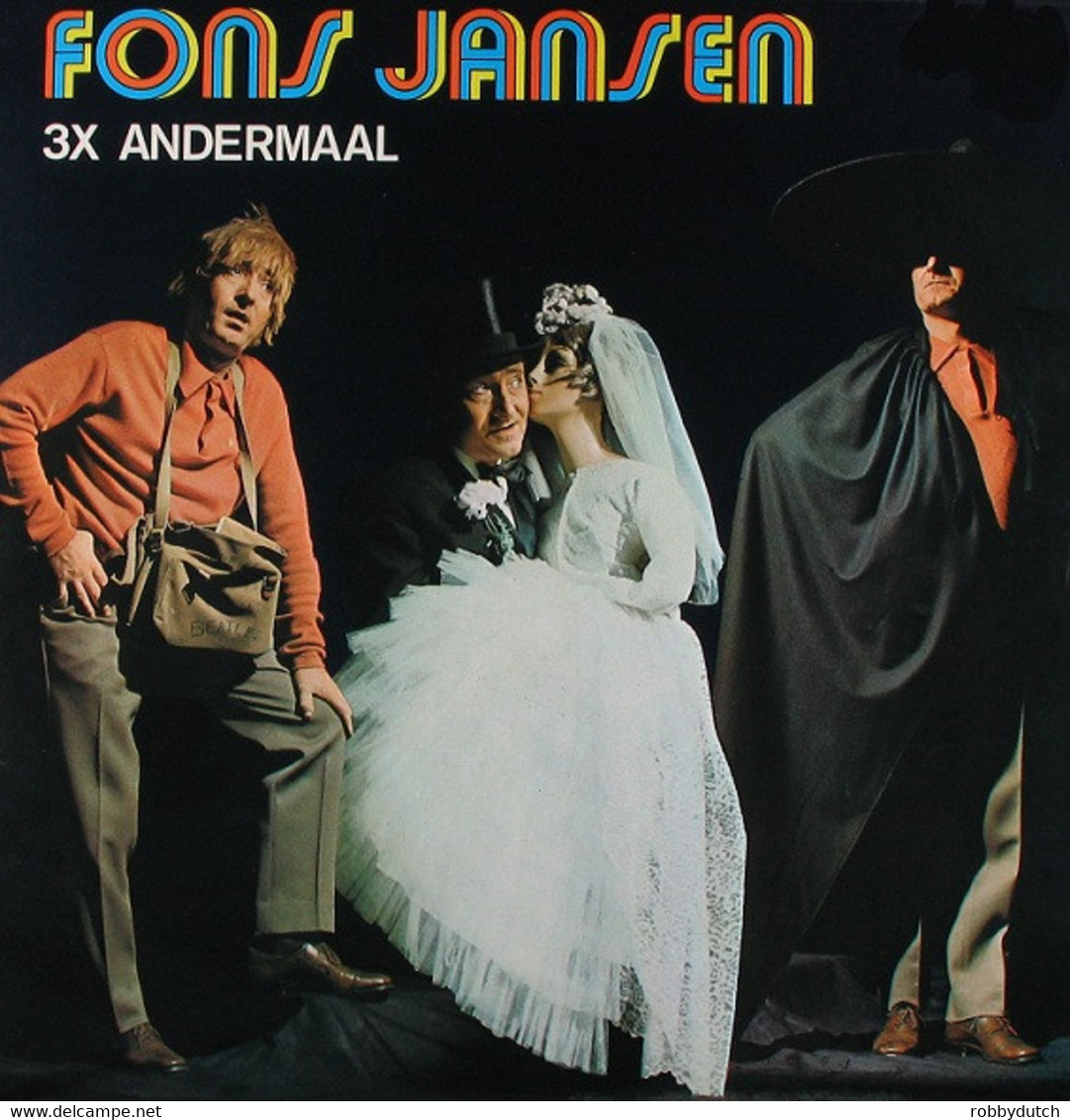 * 2LP *  FONS JANSEN - 3X ANDERMAAL (Holland 1970) - Comiques, Cabaret