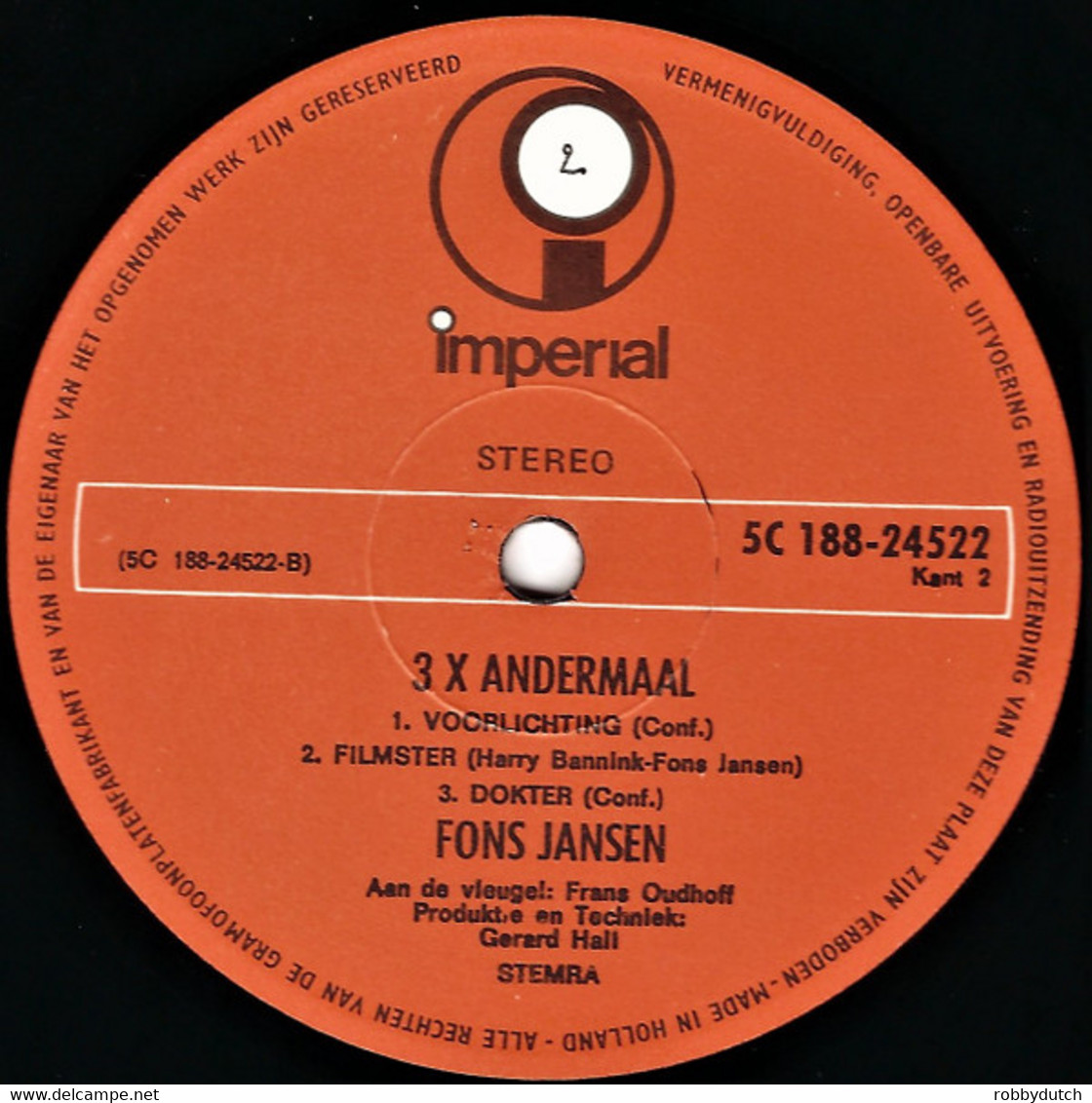 * 2LP *  FONS JANSEN - 3X ANDERMAAL (Holland 1970)