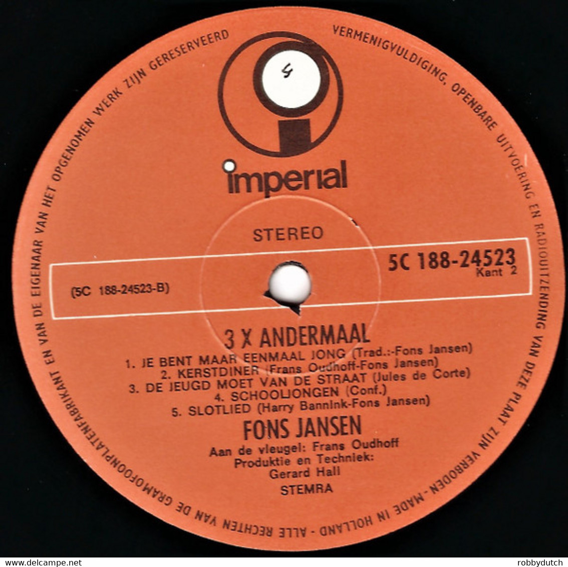 * 2LP *  FONS JANSEN - 3X ANDERMAAL (Holland 1970)