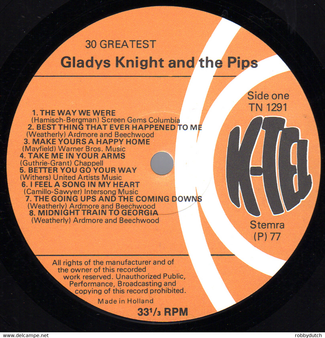 * 2LP * GLADYS KNIGHT AND THE PIPS - 30 GREATEST - Soul - R&B