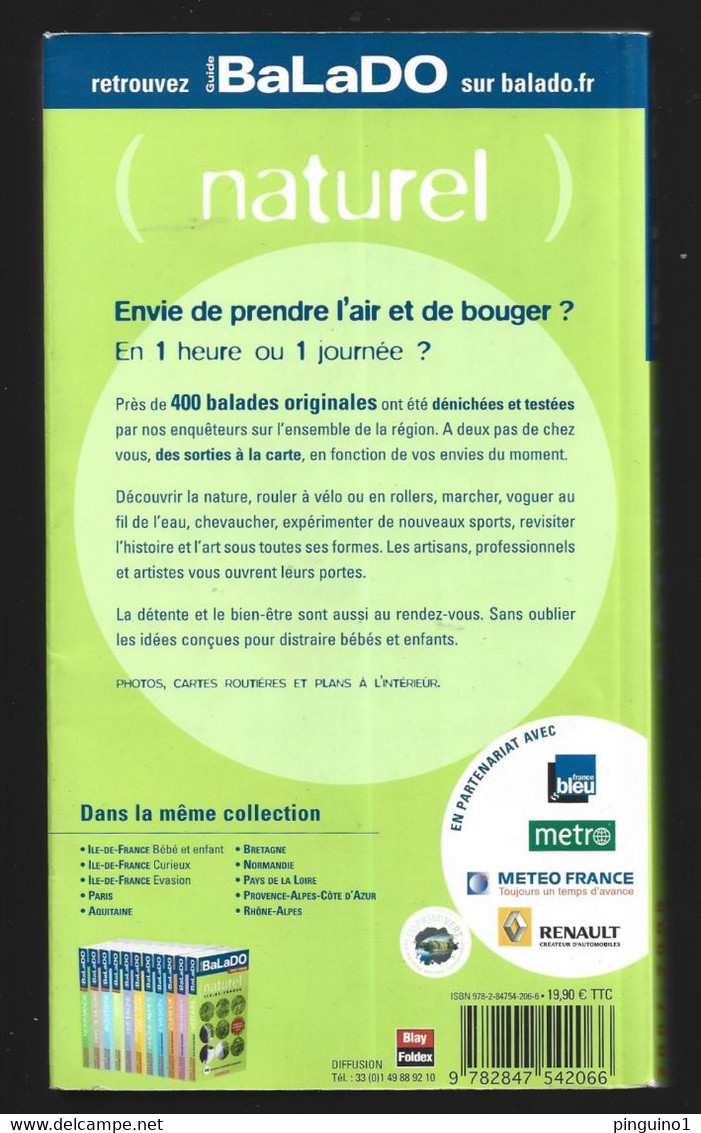 Guide BalaDo Naturel Ile-de-France 2007-2008 - Michelin (guide)