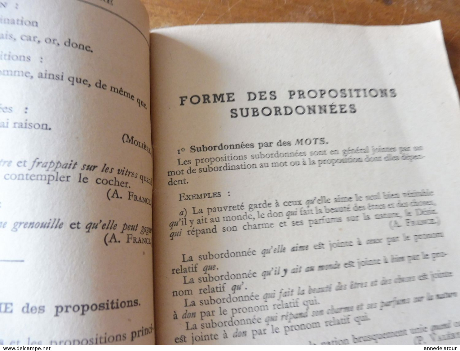 Année 1941  Ce qu'il faut apprendre ANALYSE LOGIQUE