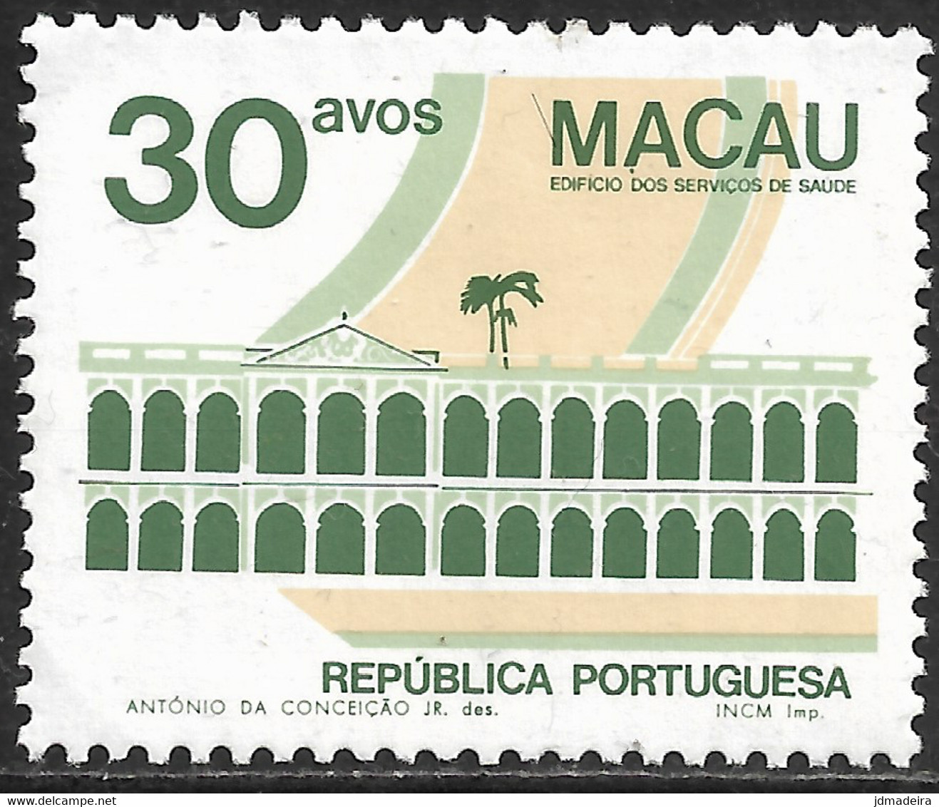 Macau Macao – 1982 Public Building And Monuments 30 Avos Variety - Usados