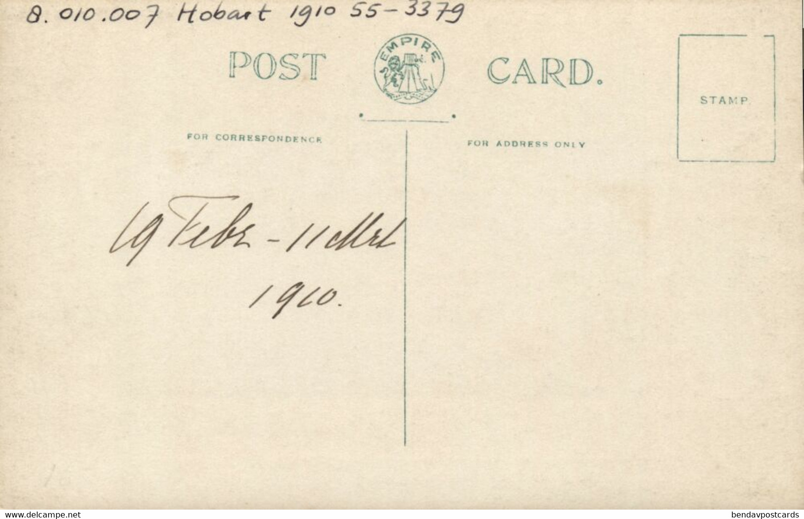 Australia, TAS, HOBART, View From Knocklofty (1910) R.C. Harvey RPPC Postcard - Hobart