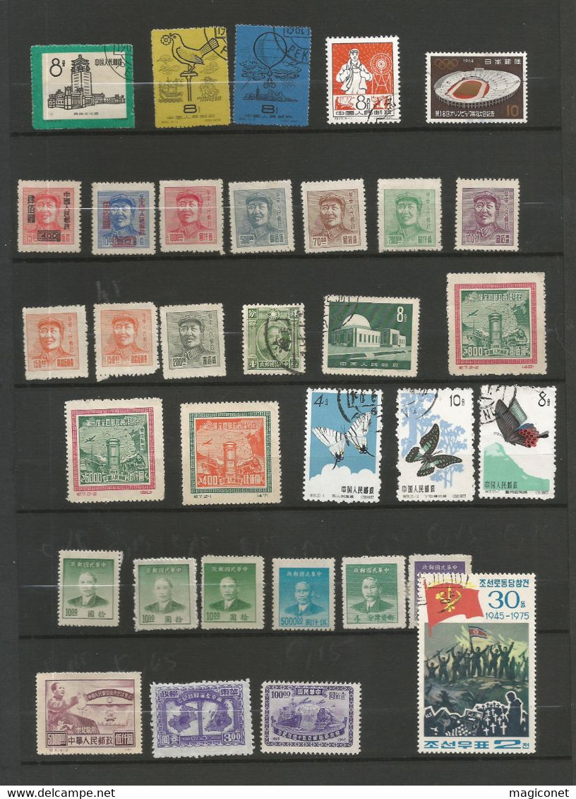 Lot De Chine - Timbres Oblitérés Sur  6 Pages - Usados