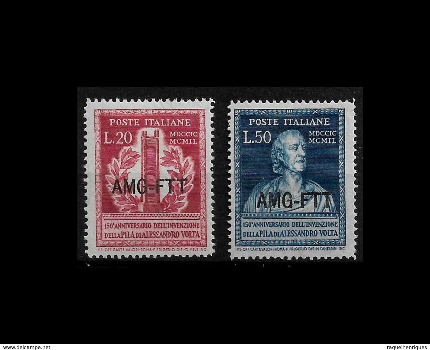 ITALY STAMP - TRIESTE ZONE A - 1949 The 150th An. Invention Of The Voltaic Pile - AMG FTT MH (BA5#59) - Ägäis (Aut. Reg.)