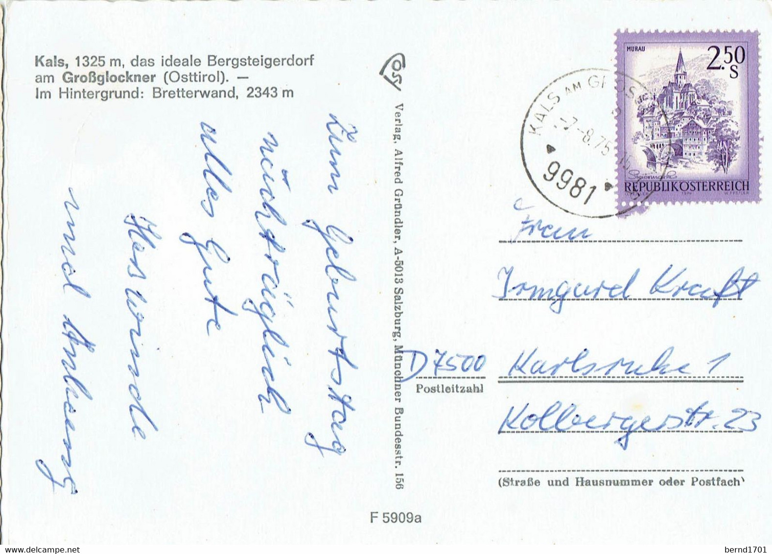 Österreich / Austria - Kals # Ansichtskarte Gebraucht / View Card Used (X1448) - Kals