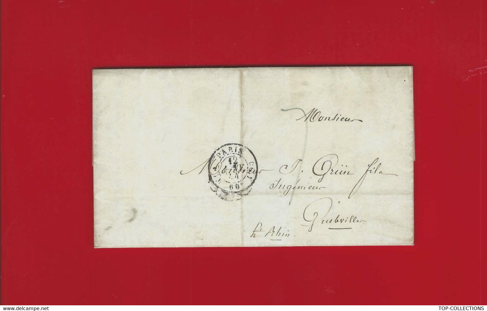 1844 ATTESTATION ECOLE CENTRALE  ARTS ET MANUFACTURE PARIS 2 Sign. Au Nom De Jacques Grun Ingénieur à Guebwiller Alsace - Historische Documenten