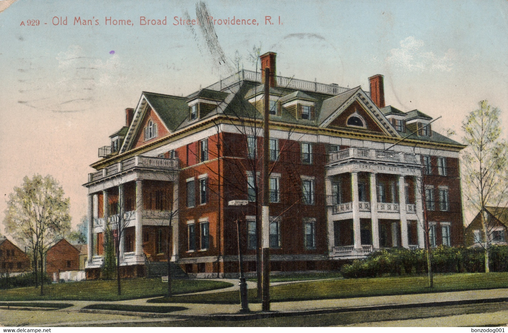 Old Man’s Home, Broad Street, Providence, Rhode Island, U.S.A. 1909 - Providence