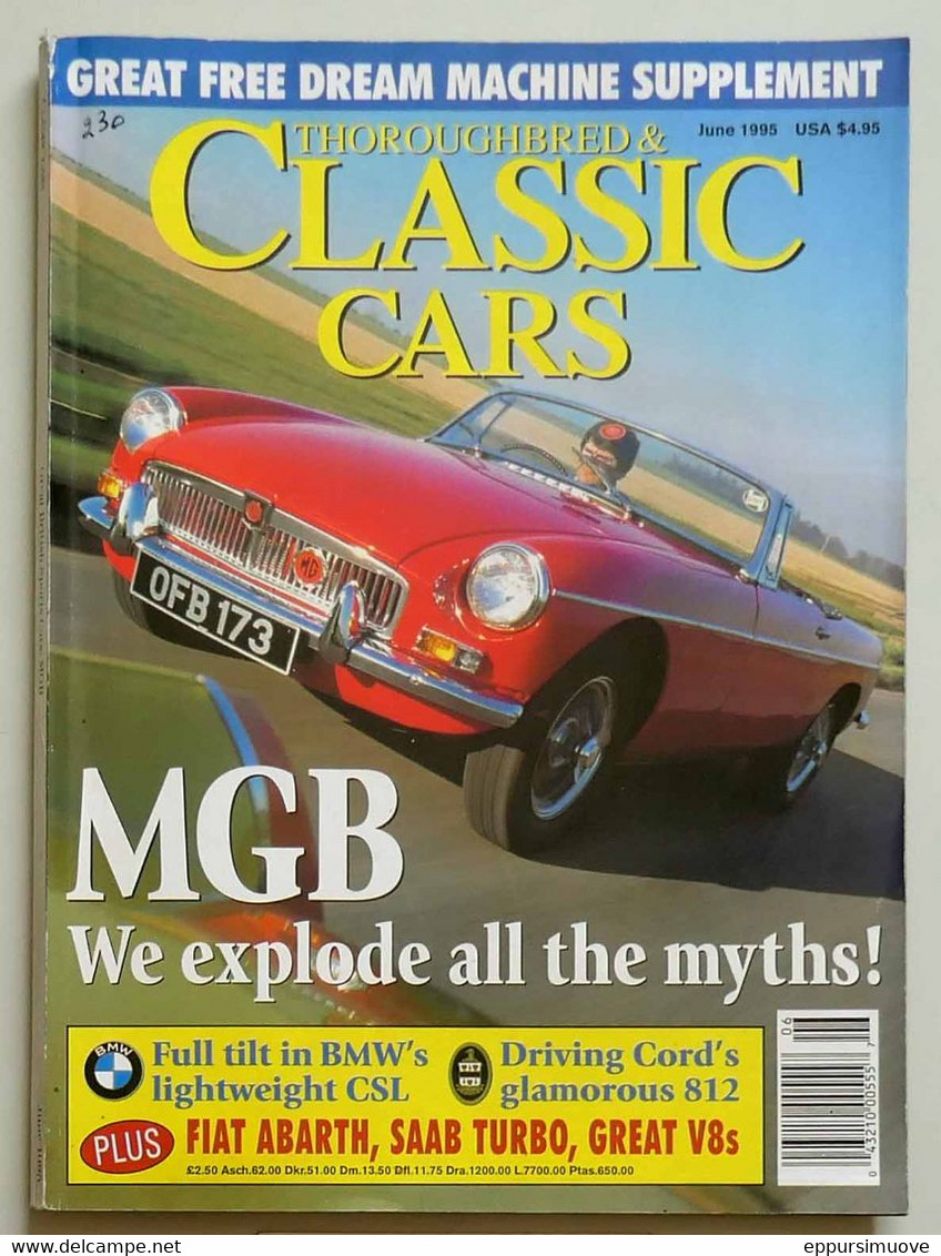 THOROUGHBREED & CLASSIC CARS 06-1995 MGB BMW SAAB TURBO FIAT ABARTH V8s - Trasporti