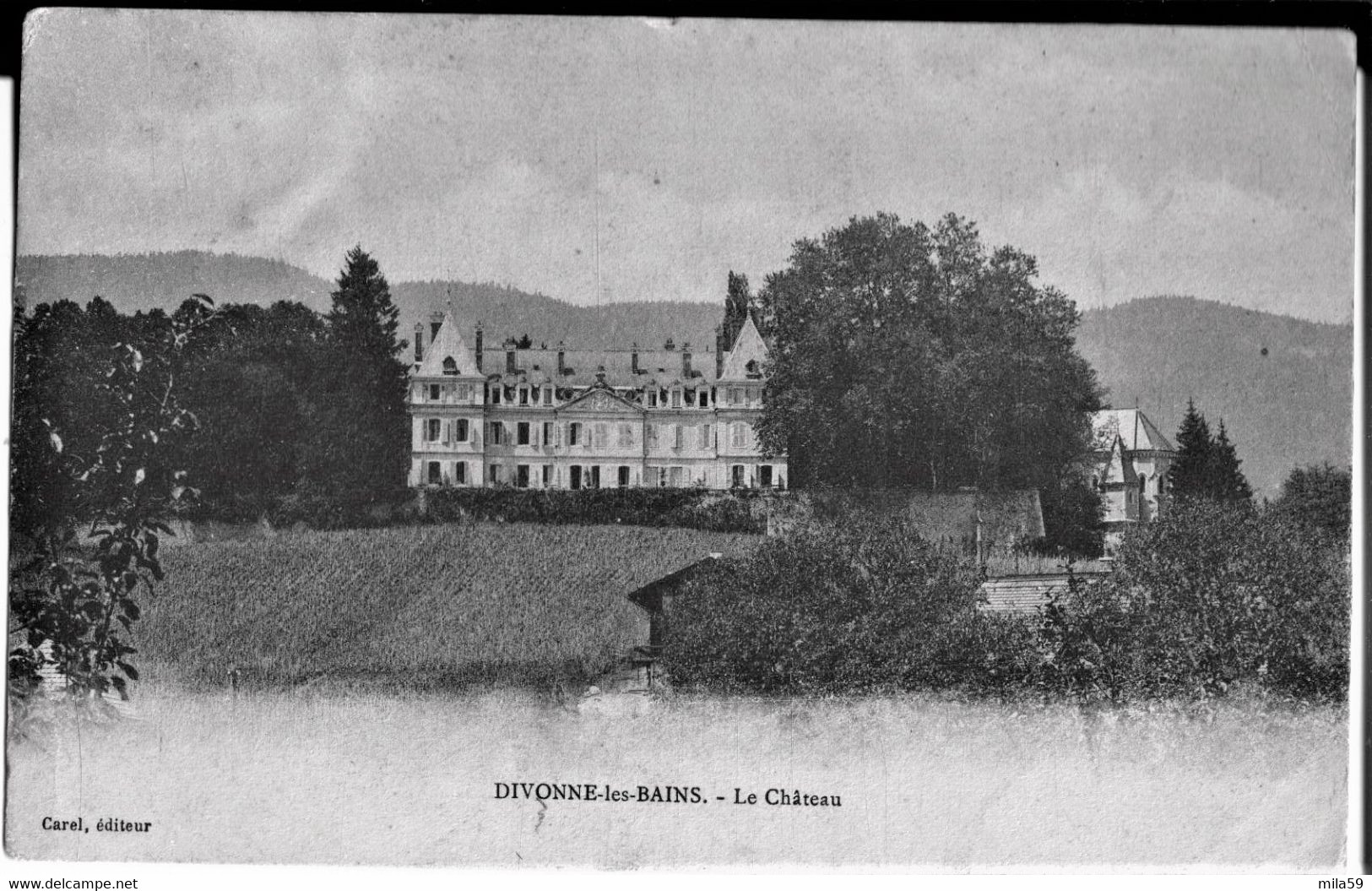 Divonne Les Bains Le Château, De Chassaigne à Mme Pierre Felgères, Maire De Dienne, Chât De La Cheyrelle Par Murat. 1907 - Divonne Les Bains