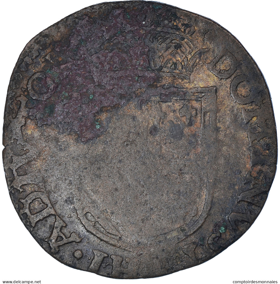 Monnaie, Pays-Bas Espagnols, Philippe II, Liard, 1583, Tournai, TB+, Cuivre - Pays Bas Espagnols