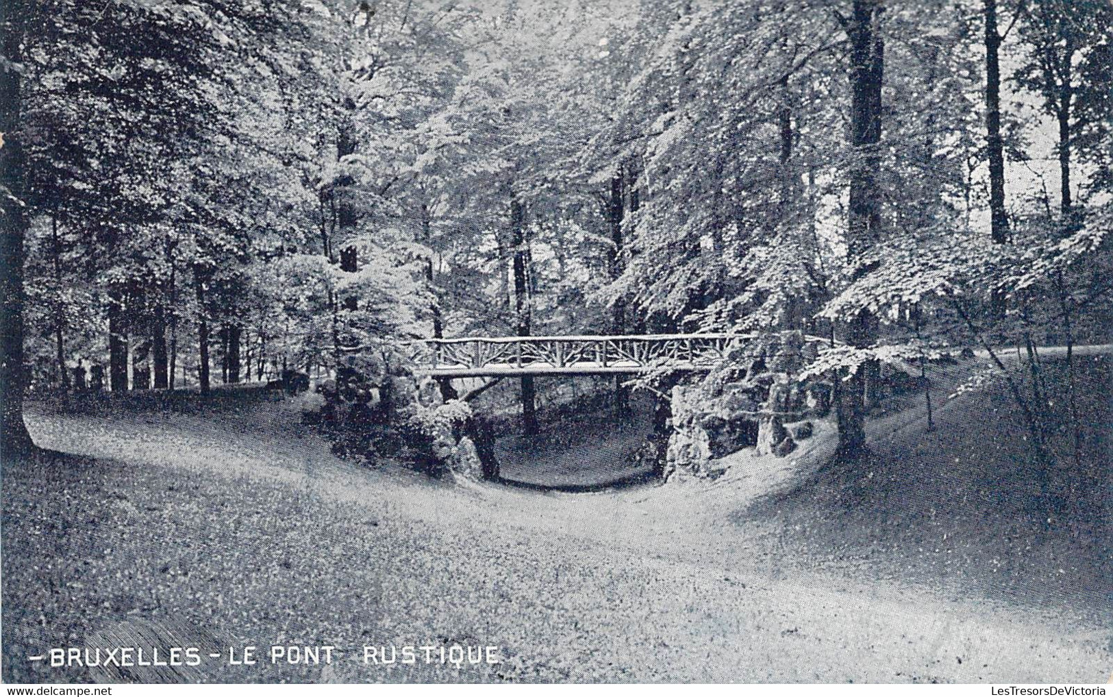 CPA Bruxelles - Le Pont Rustique - 1907 - Parks, Gärten