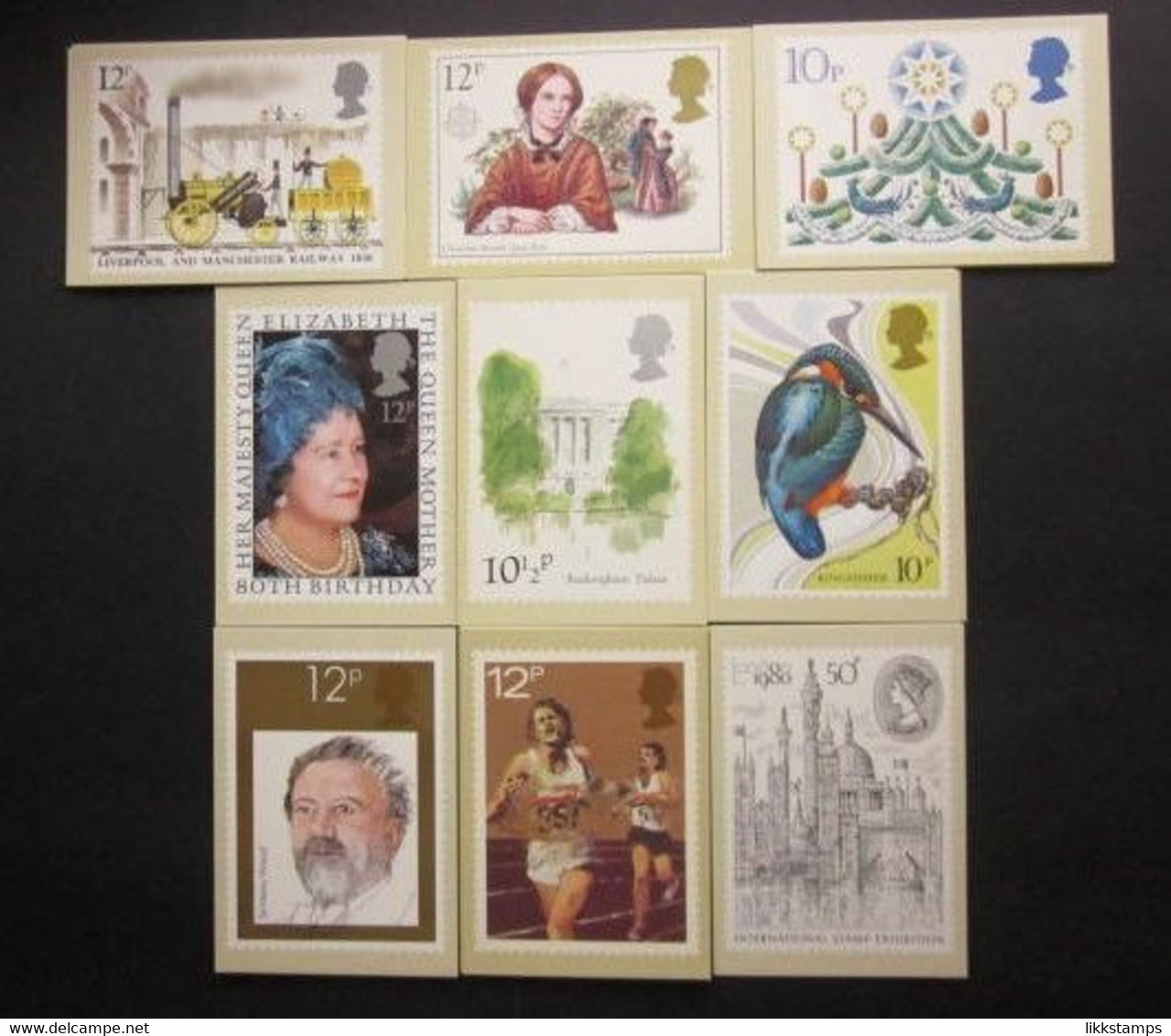 1980 THE COMPLETE YEAR SET OF P.H.Q. CARDS UNUSED. ISSUES Nos. 41 To 48 (B) #00989 - PHQ-Cards