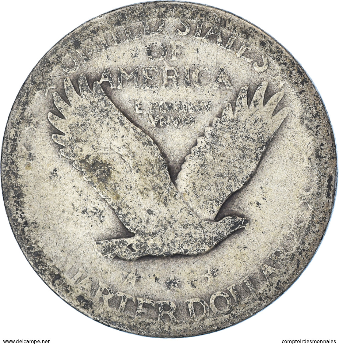 Monnaie, États-Unis, Standing Liberty Quarter, Denver, B+, Argent - 1916-1930: Standing Liberty (Libertà In Piedi)