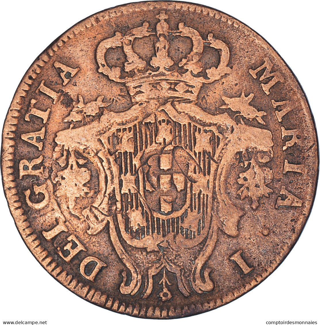 Monnaie, Açores, Maria I, 5 Reis, 1795, TTB, Cuivre, KM:9 - Azoren