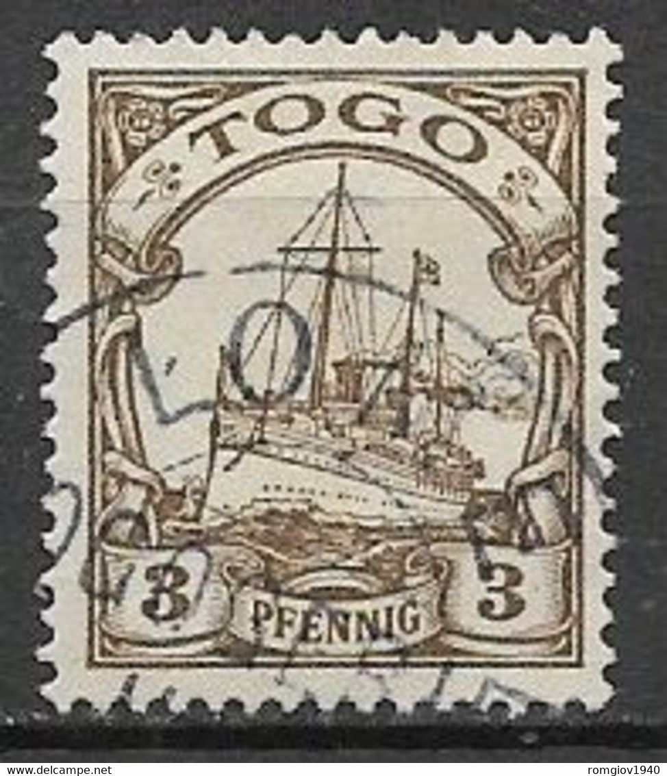 GERMANIA REICH COLONIA  TOGO  1900 SERIE ORDINARIA YVERT. 7   USATO VF - Togo