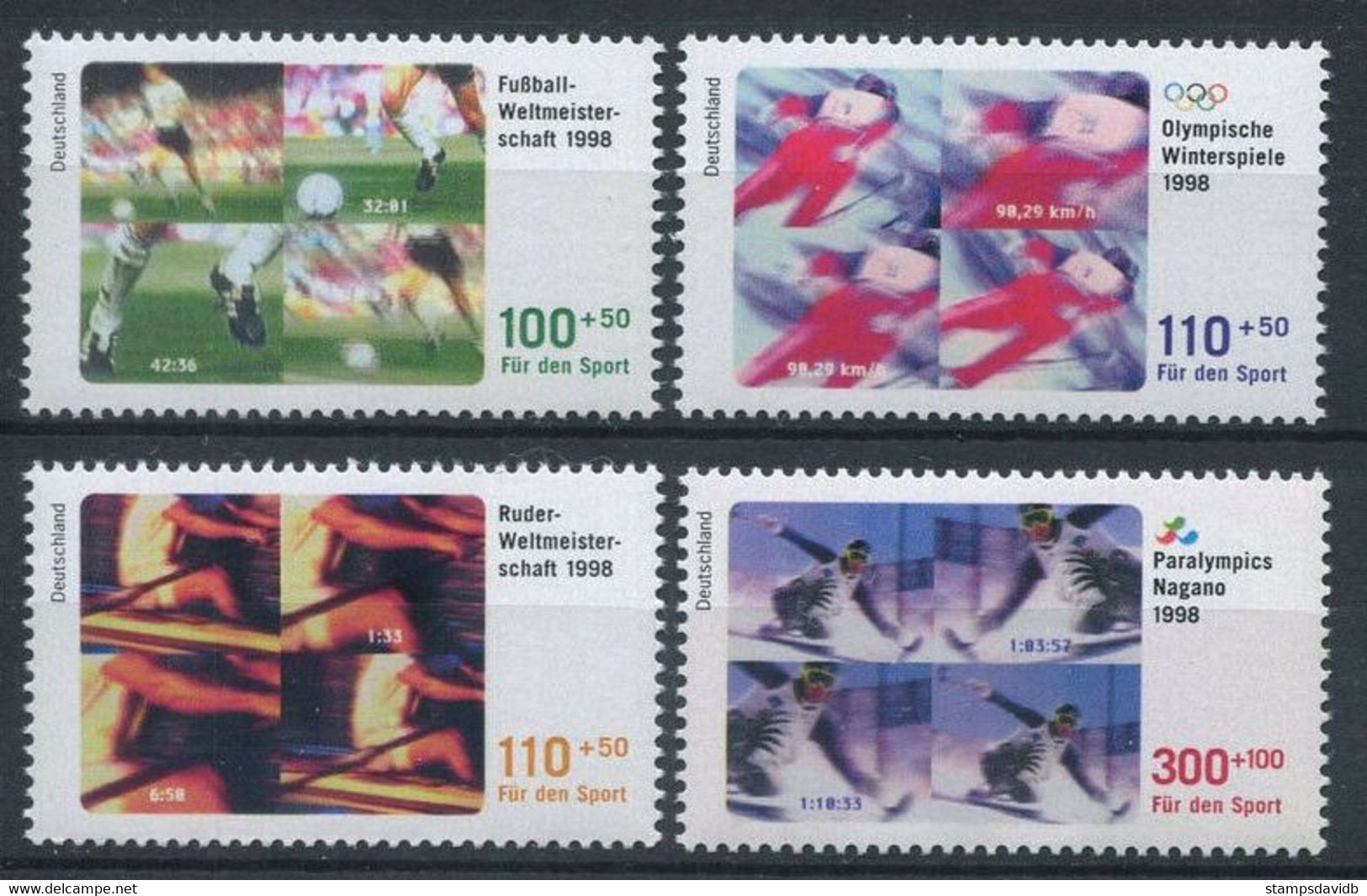 1998 Germany 1968-1971 1998 Olympic Games In Nagano / 1998 FIFA 12,00 € - Inverno1998: Nagano