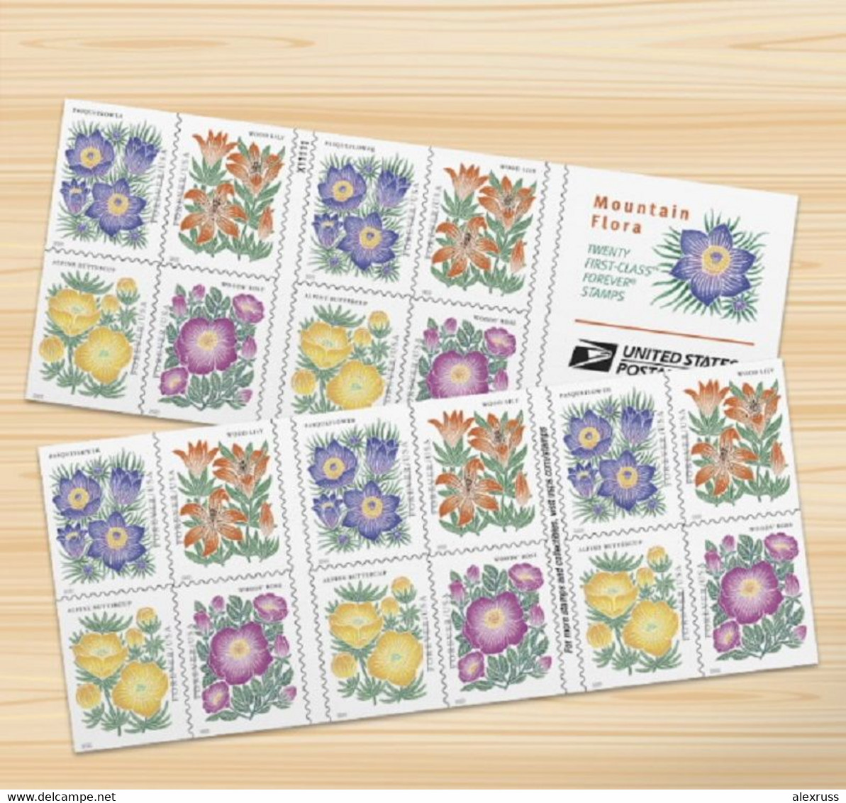 US 2022, Mountain Flora Stamps, Booklet Of 20 Forever Stamps, LUXE MNH** - Hojas Completas