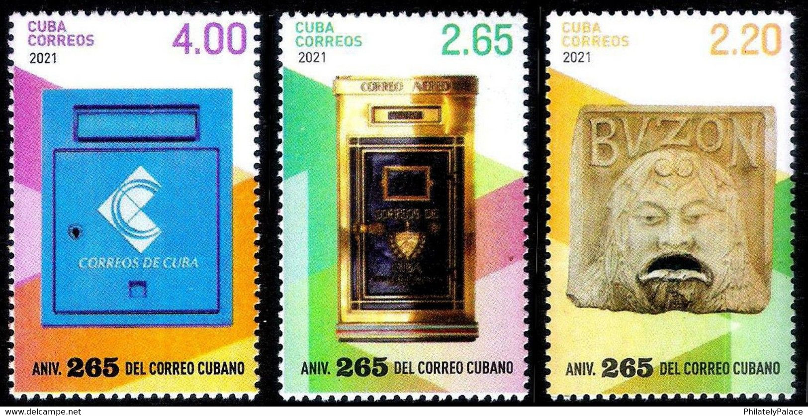 CUBA 2021 *** Mail Box Boxes Letter Antique History Letter Stamp MNH (**) Limited Edition - Neufs