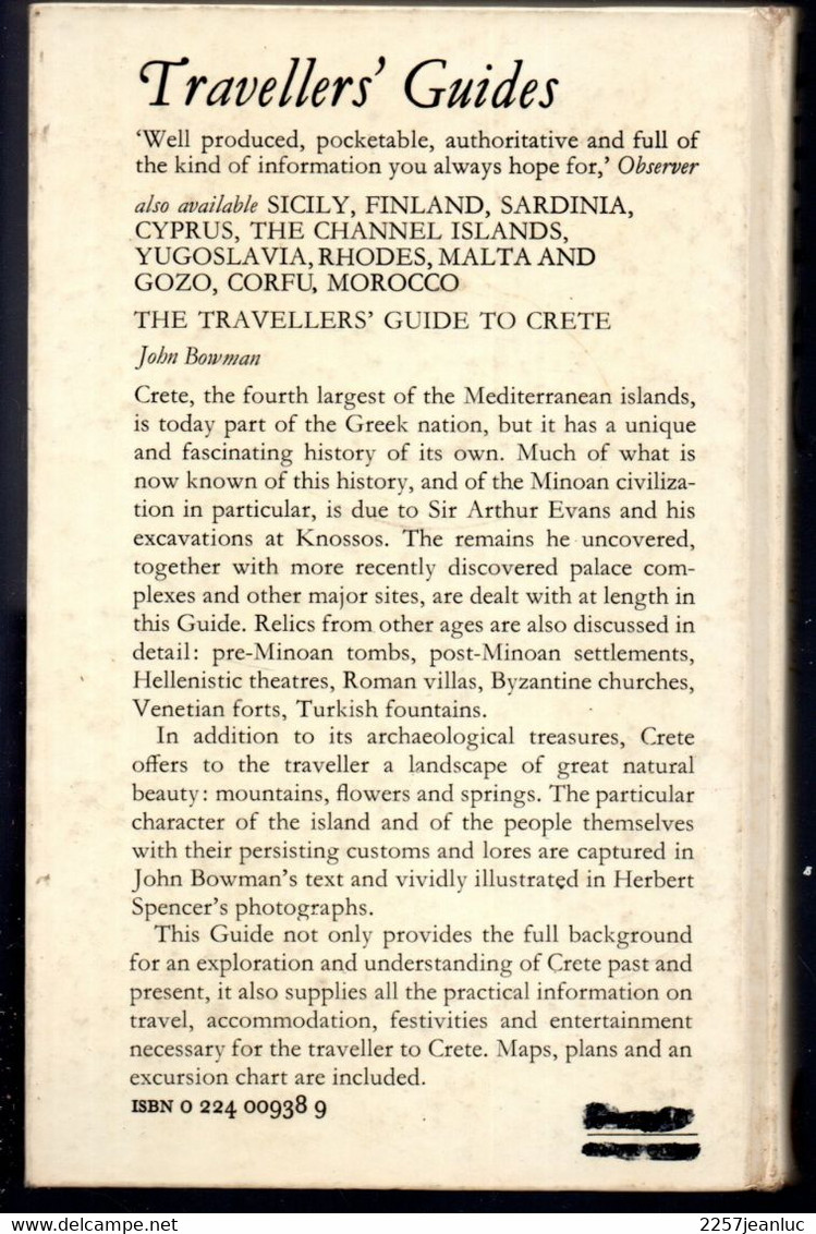 Tbe Travellers . Guide To * Crete * John Bowman  1974 - Culture
