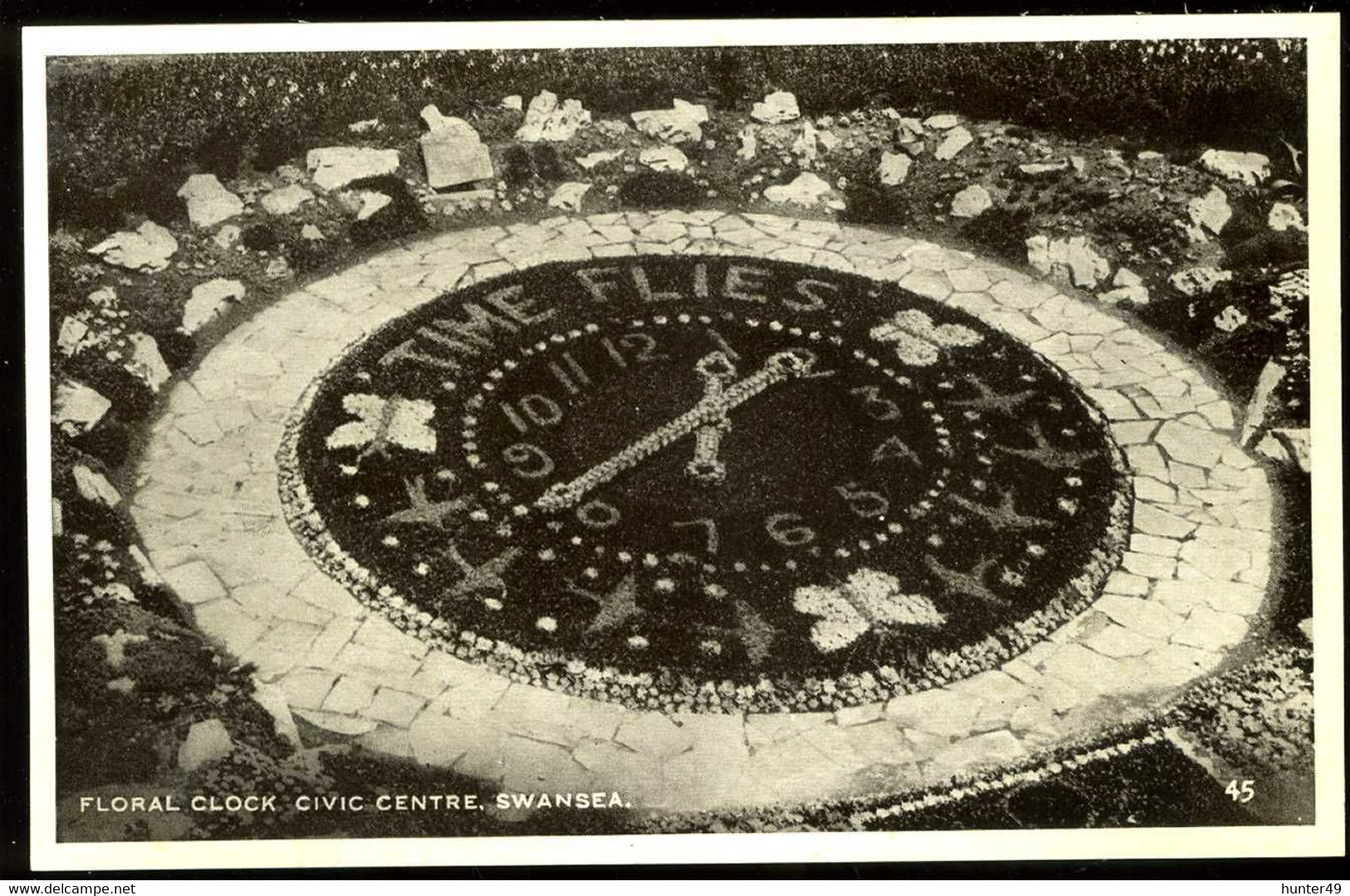 Swansea Civic Centre Floral Clock - Unknown County