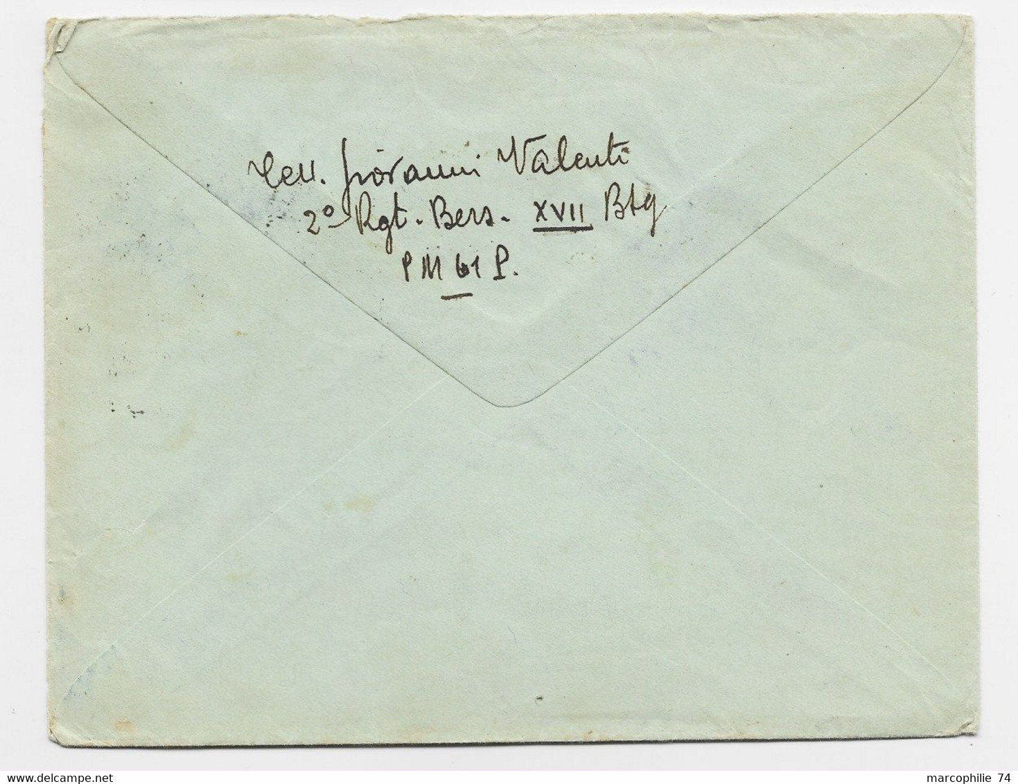 ITALIA PA 50C PAIRE LETTERA LETTRE COVER AEREA POSTA MILITAIRE 6.2.1942 TO GENOVA - Marcophilie (Avions)