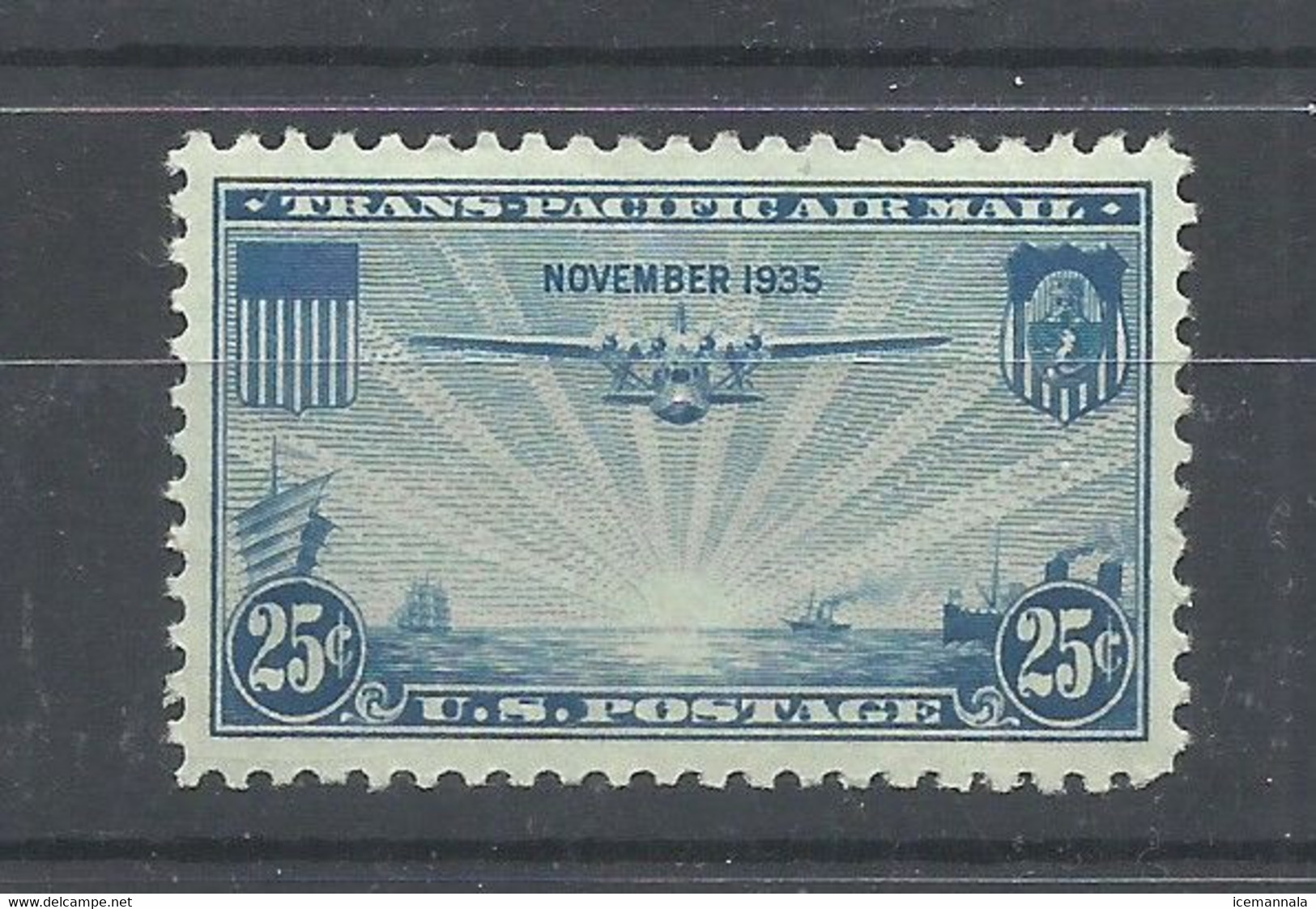 ESTADOS  UNIDOS  YVERT  AEREO   21   MNH  ** - 1b. 1918-1940 Neufs