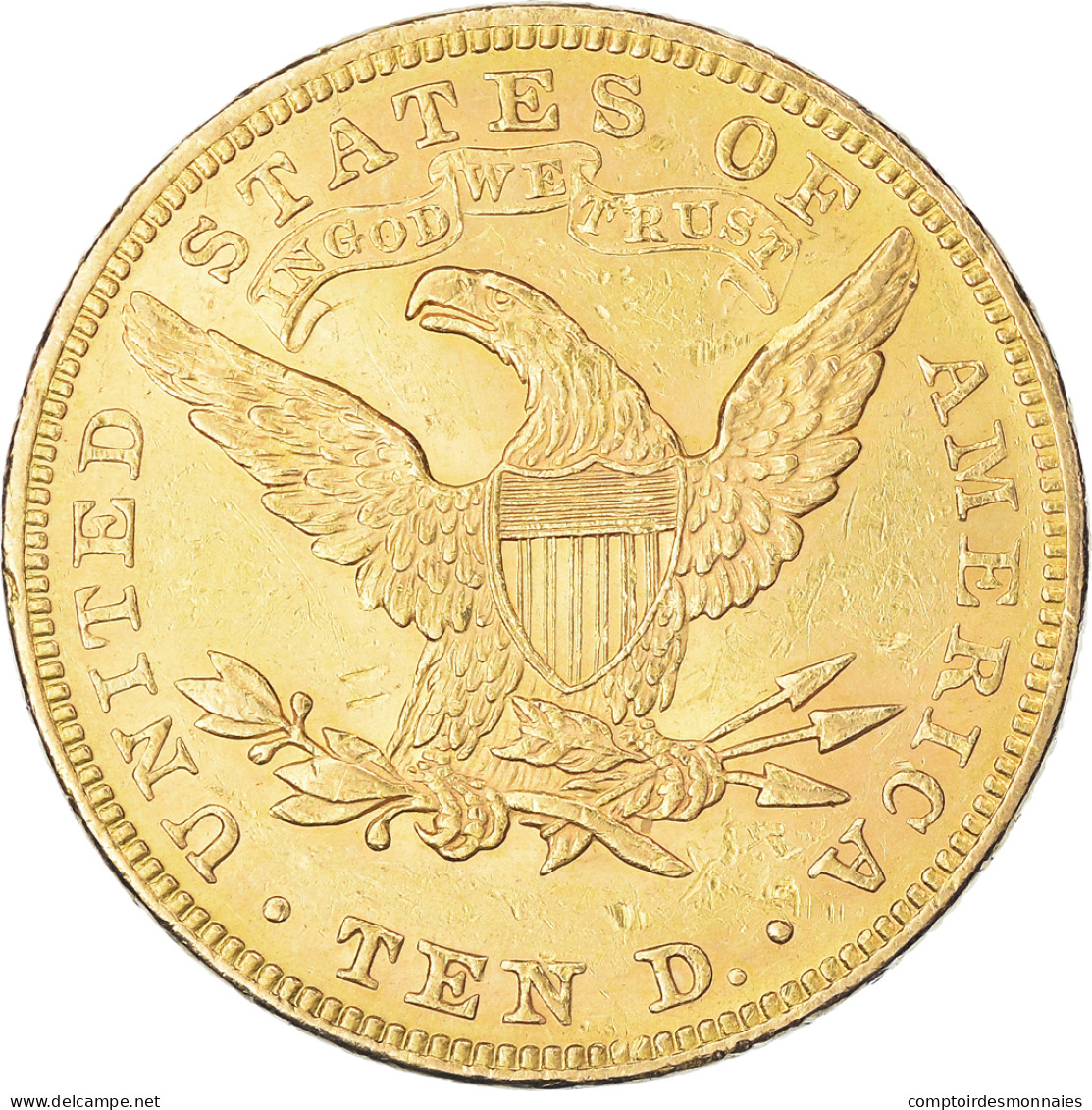 Monnaie, États-Unis, Coronet Head, $10, Eagle, 1893, U.S. Mint, Philadelphie - 10$ - Eagles - 1866-1907: Coronet Head (Testa Coronata)