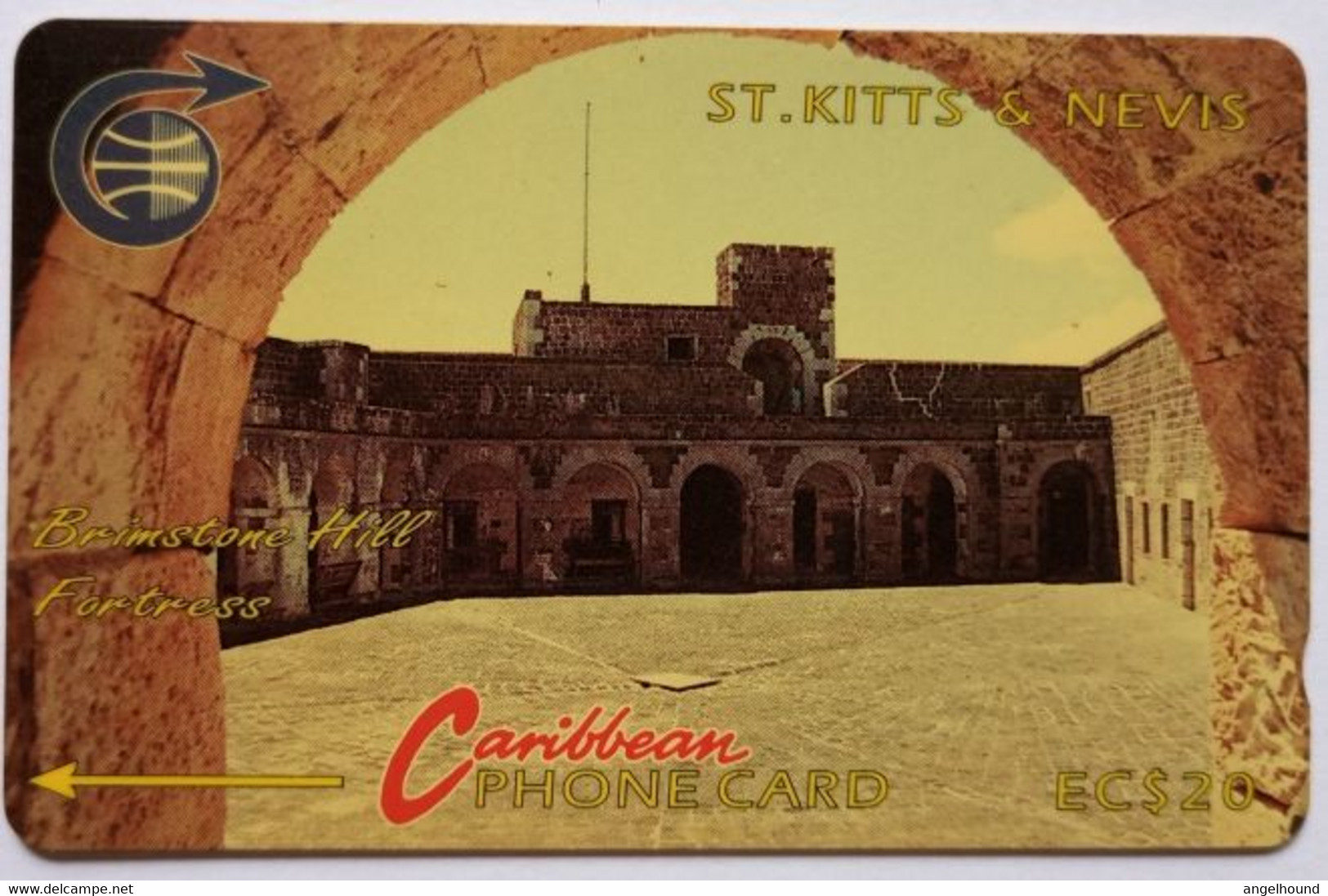 St. Kitts And Nevis Cable And Wireless 3CSKC EC$20 " Brimstone Hill Fort 2 " - St. Kitts & Nevis