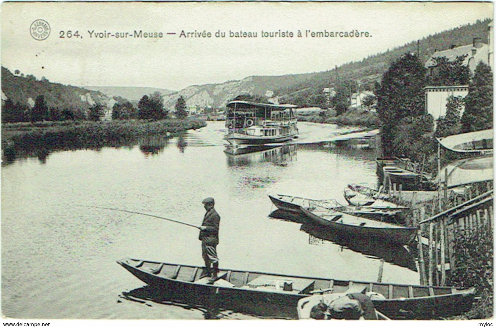 Yvoir-sur-Meuse. Arrivée Du Bateau Touriste à L'Embarcadère. - Yvoir